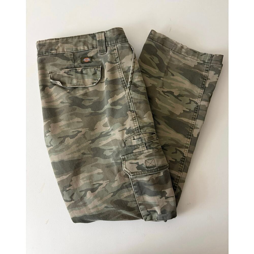 Dickies Camo Cargo Pants streetwear skate utility outdoors camouflage halloween